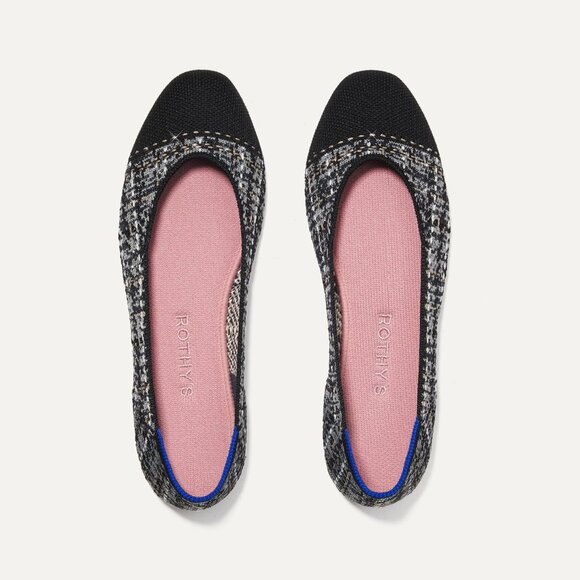 NIB Rothy's Midnight Tweed The Square - Size 7.5 - Picture 1 of 5